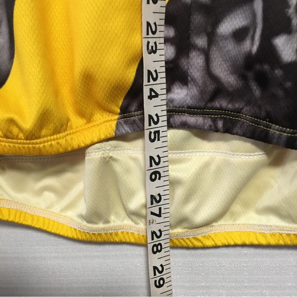 SUGOI Cycling Jersey 1/4 Zip LG Black yellow gray white. EUC Like New - Picture 10 of 13